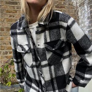 Black and White Plaid Jacket